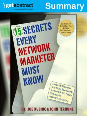 cover image of 15 Secrets Every Network Marketer Must Know (Summary)